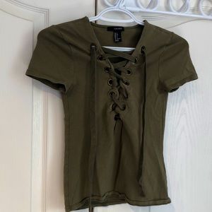 Forever 21 - Army Green T-shirt - size s